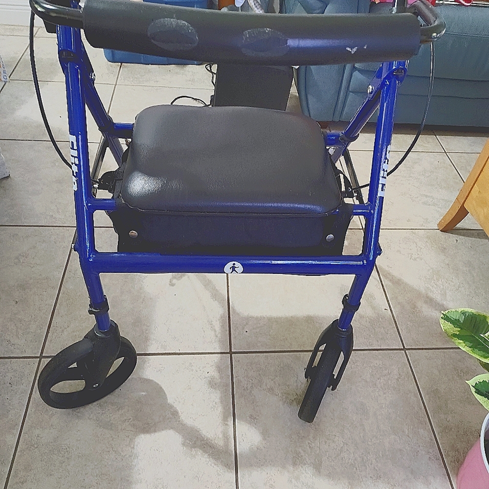 Blue Walker with Black Seat